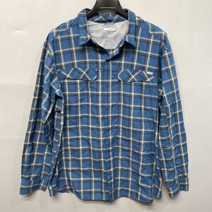 Columbia Men Long Sleeve Outdoor Hiking Button Shirt XXL 2XL Nylon Blend B374 14